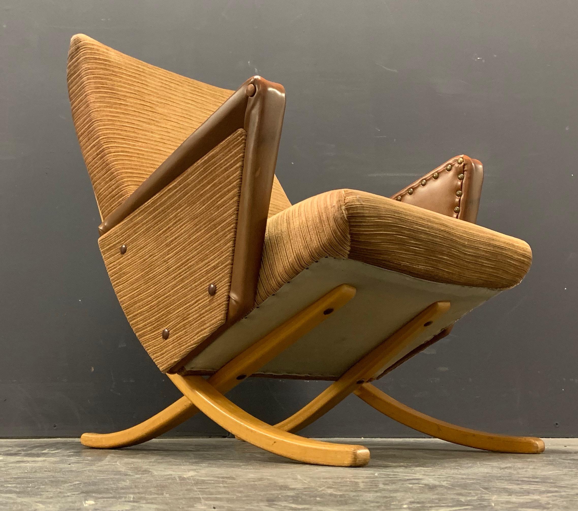 German Exceptionally Rare, Possibly Unique Lounge chair by Arnold Bode For Sale