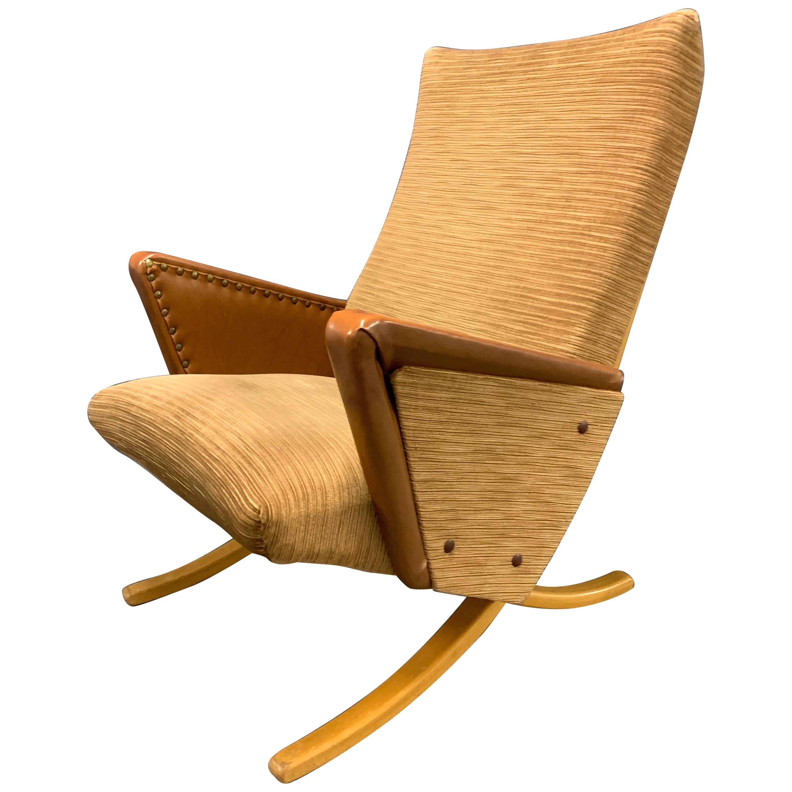 Exceptionally Rare, Possibly Unique Lounge chair by Arnold Bode For Sale