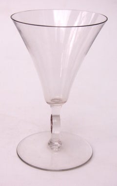 Exceptionally Rare Rene Lalique signed PSG -Red Enamel- Monogram glass 1925