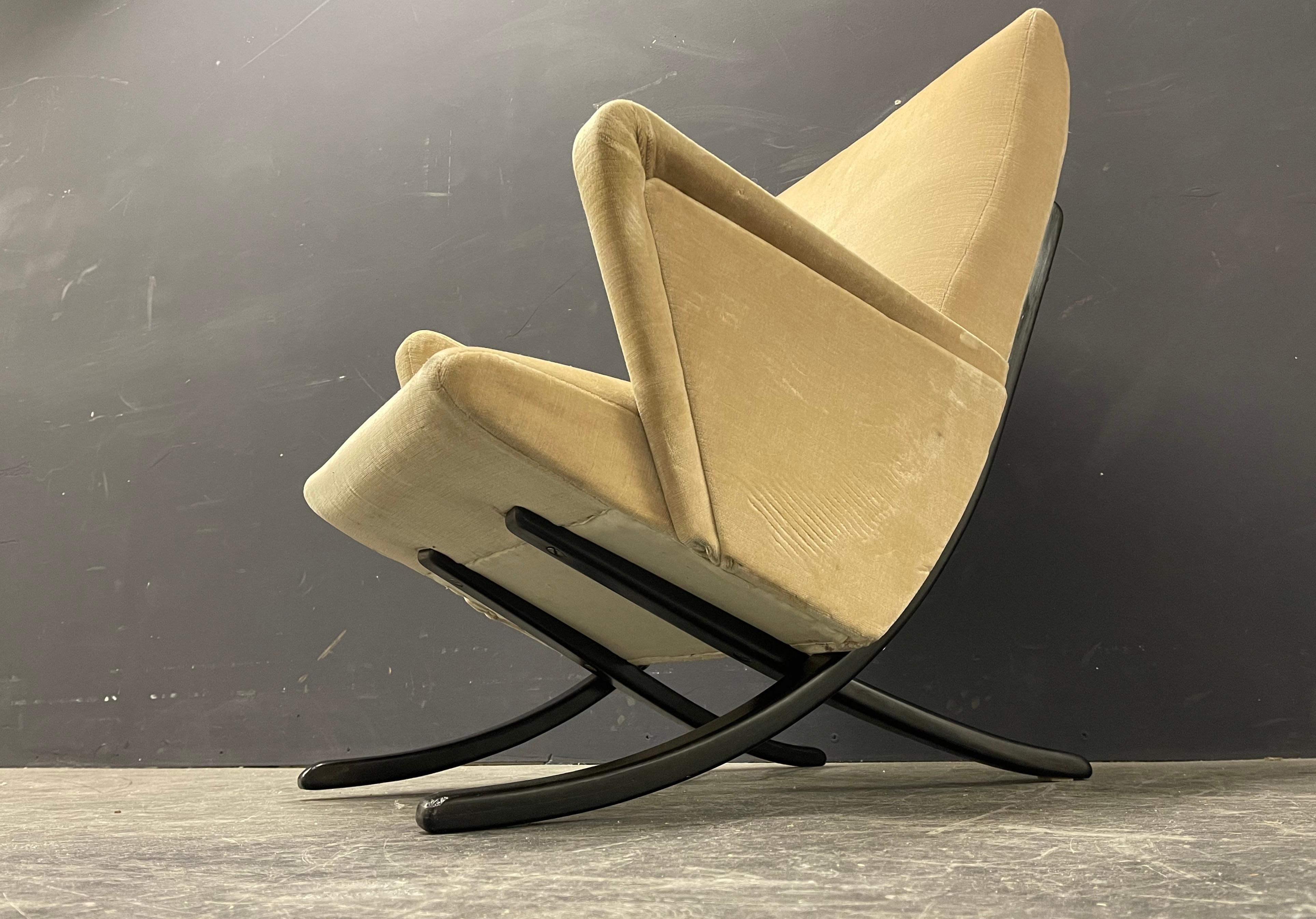 German Exceptionally Rare Set of 2 Lounge Chairs by Arnold Bode For Sale