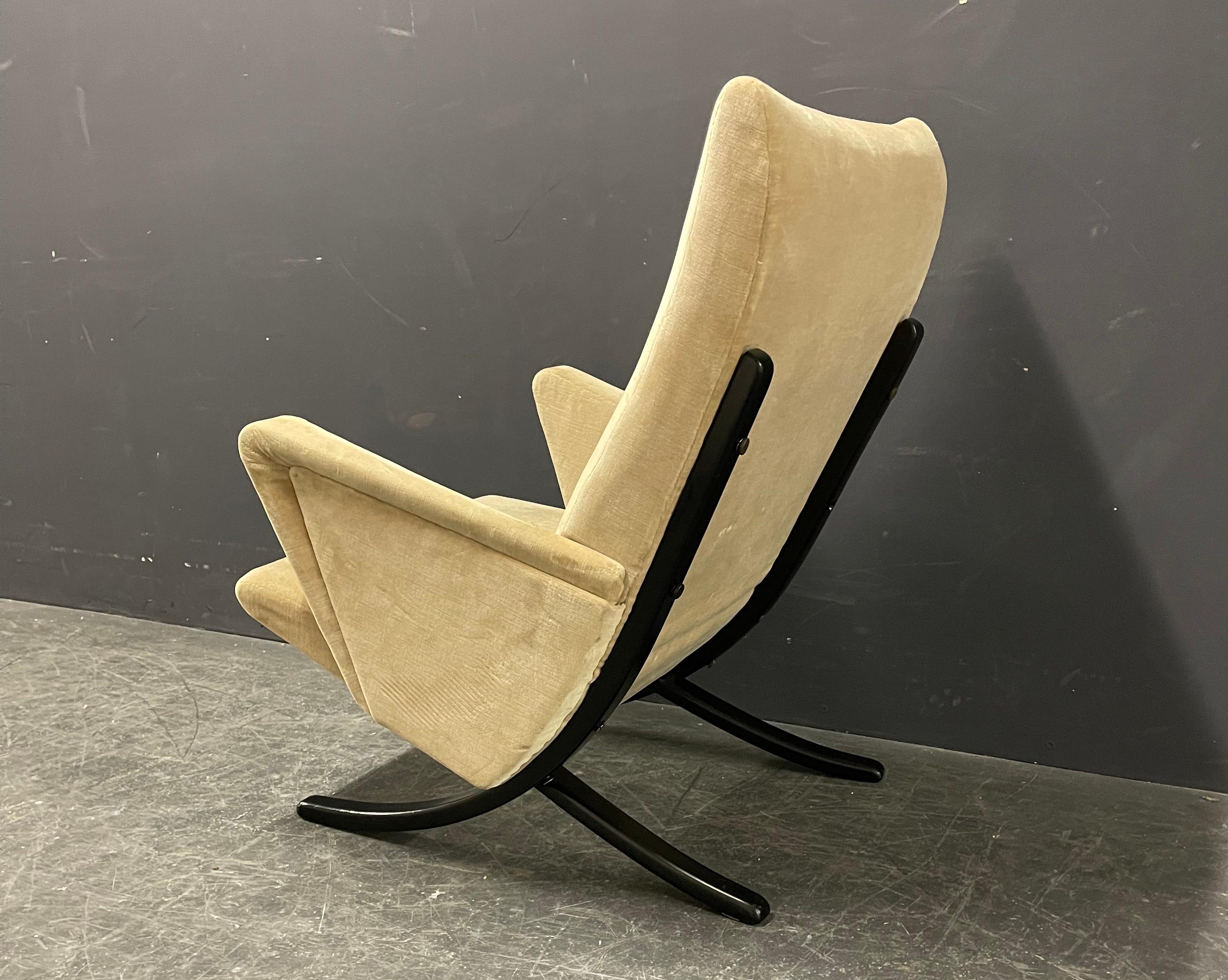 Mid-20th Century Exceptionally Rare Set of 2 Lounge Chairs by Arnold Bode For Sale