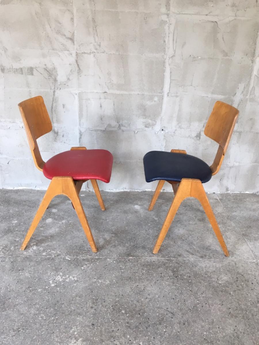 Exceptionally Rare Set of 6 Robin Day Hillestak Chairs, 1950s For Sale 3