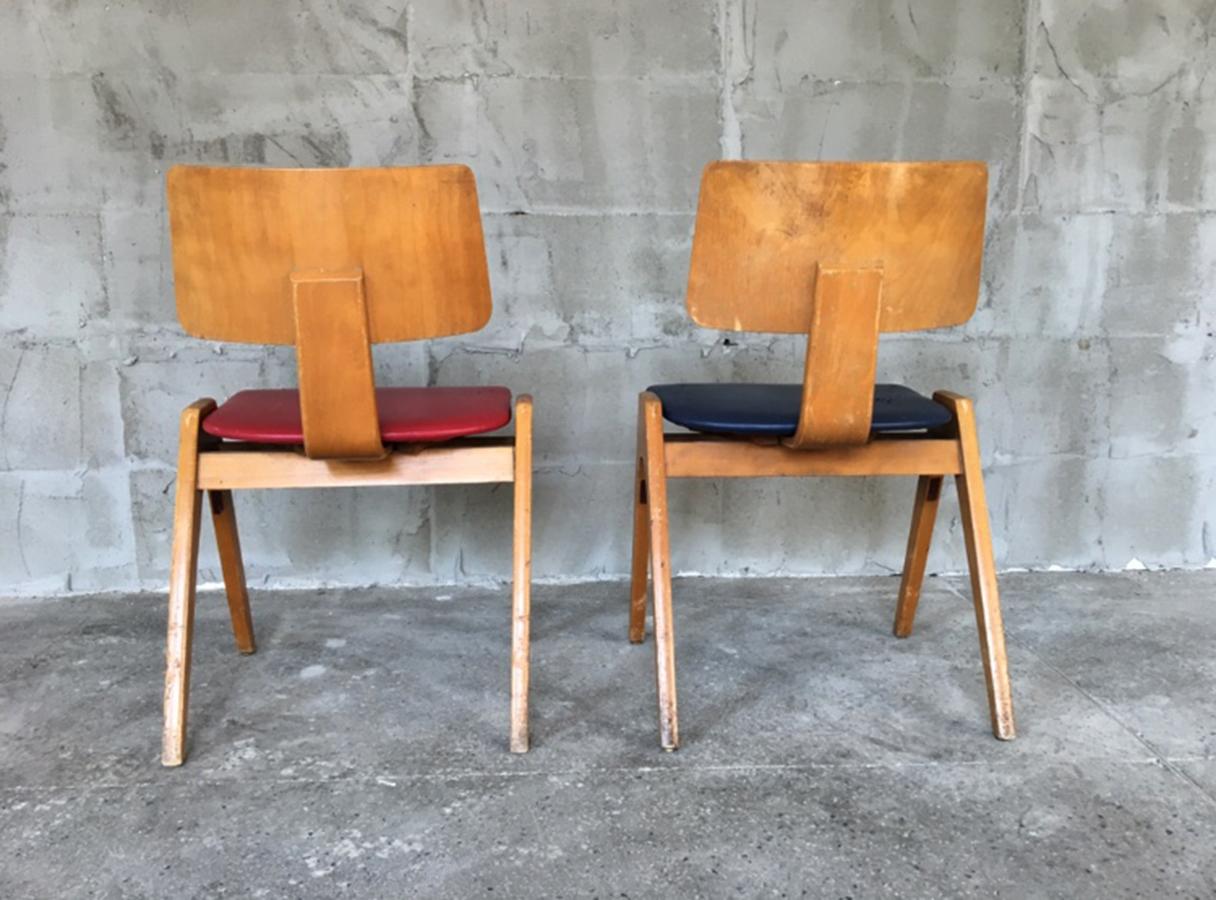 Exceptionally Rare Set of 6 Robin Day Hillestak Chairs, 1950s For Sale 4