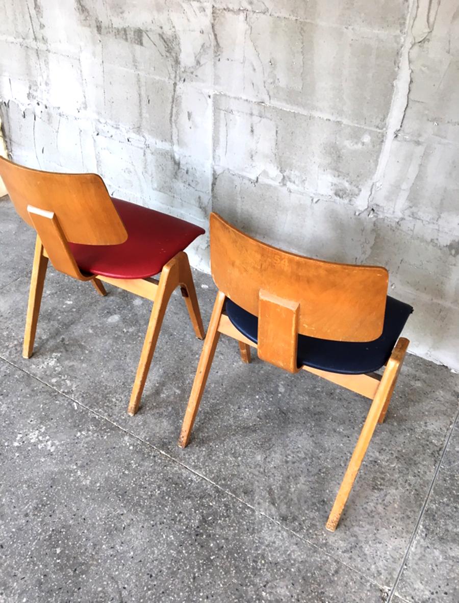 Exceptionally Rare Set of 6 Robin Day Hillestak Chairs, 1950s For Sale 5