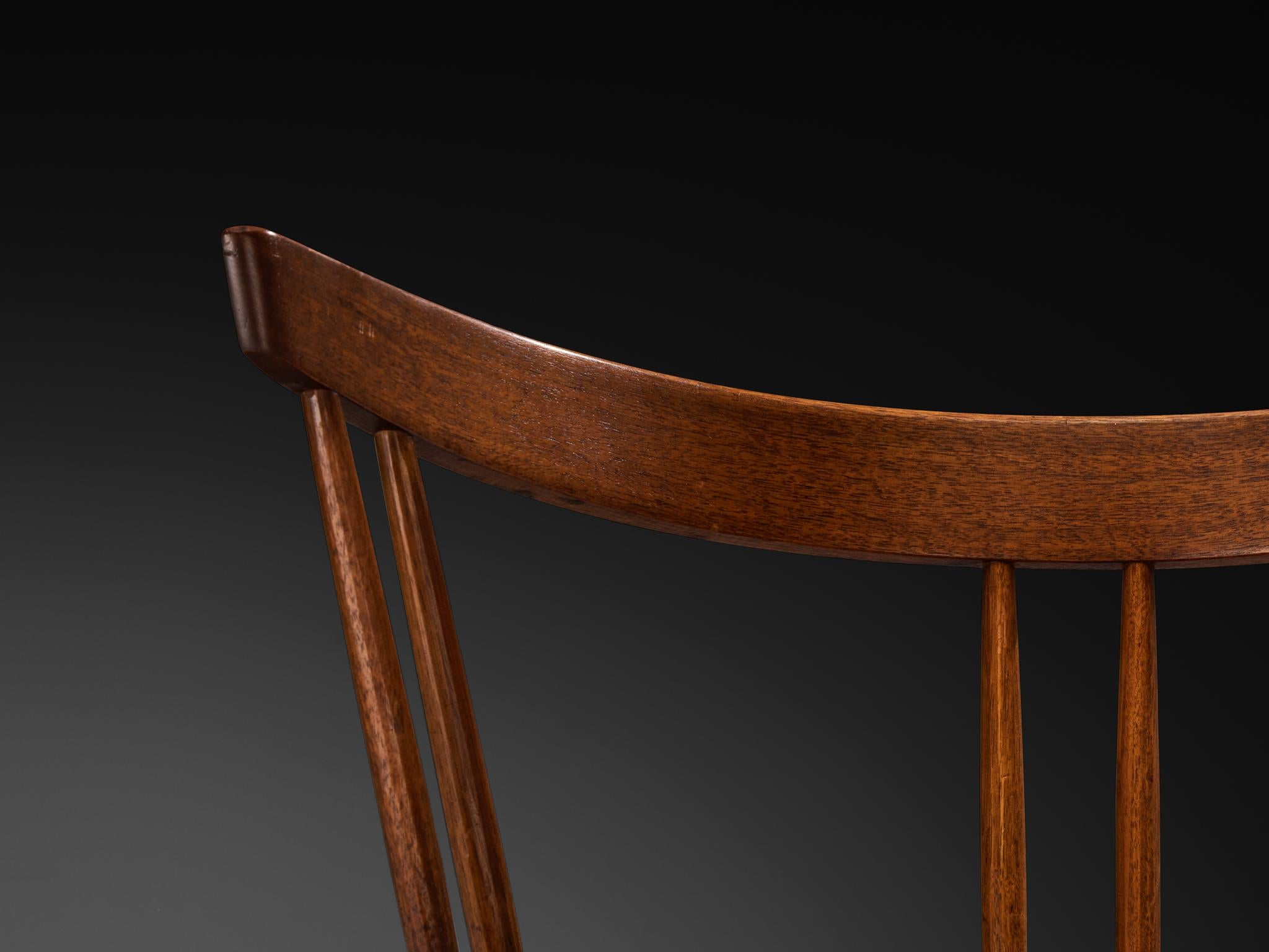 Seagrass Exceptionally Rare Set of Eight George Nakashima 'Grass-seated Chairs' For Sale