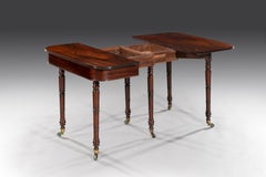 Exceptionally Rare and Small George III Cuban Mahogany Dining Table