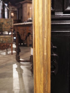 Exceptionally Tall and Narrow Antique French Louis Philippe Giltwood Mirror