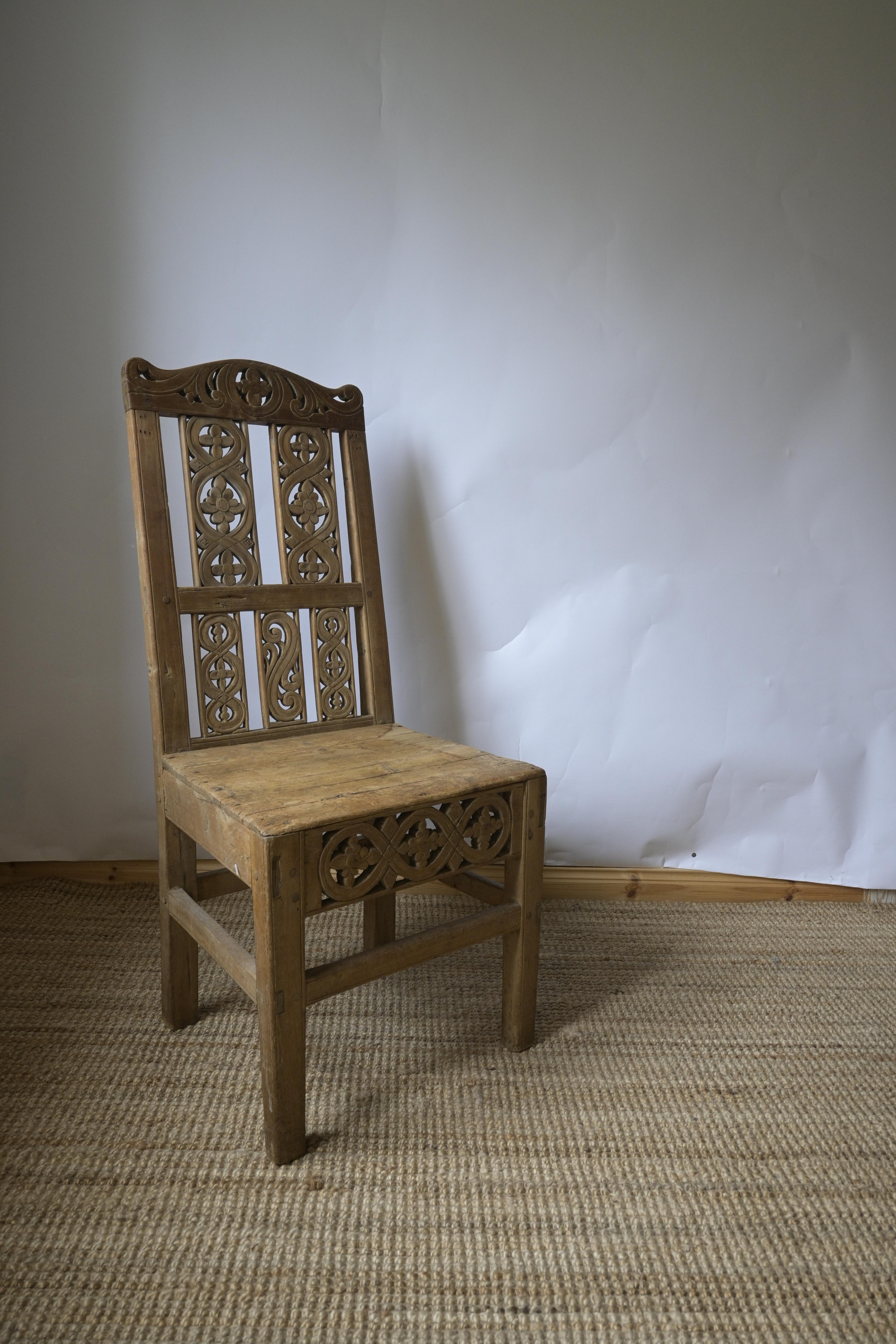 Exceptionel Chair from Telemark, Norway ca 1750 7