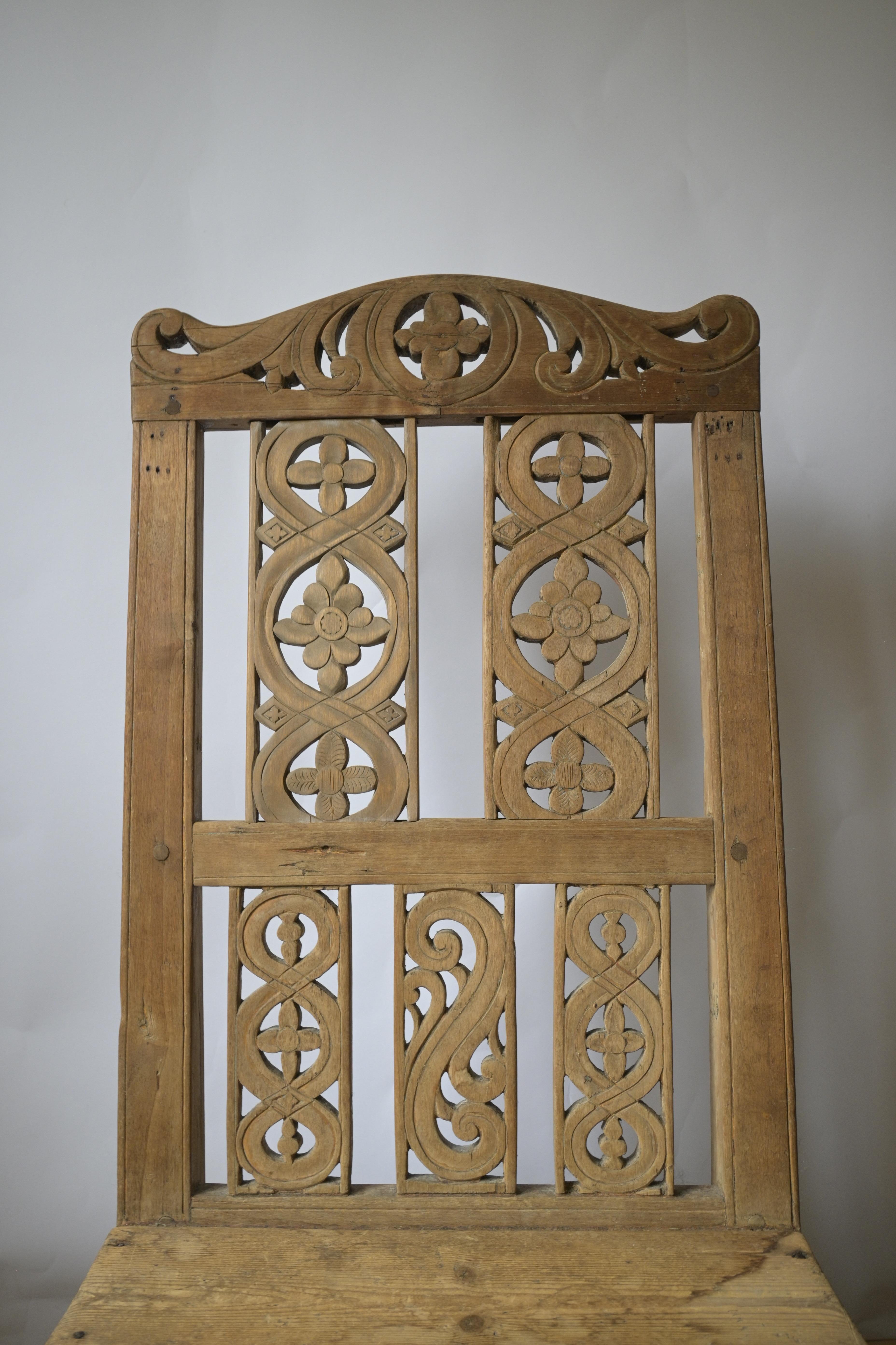 18th Century Exceptionel Chair from Telemark, Norway ca 1750