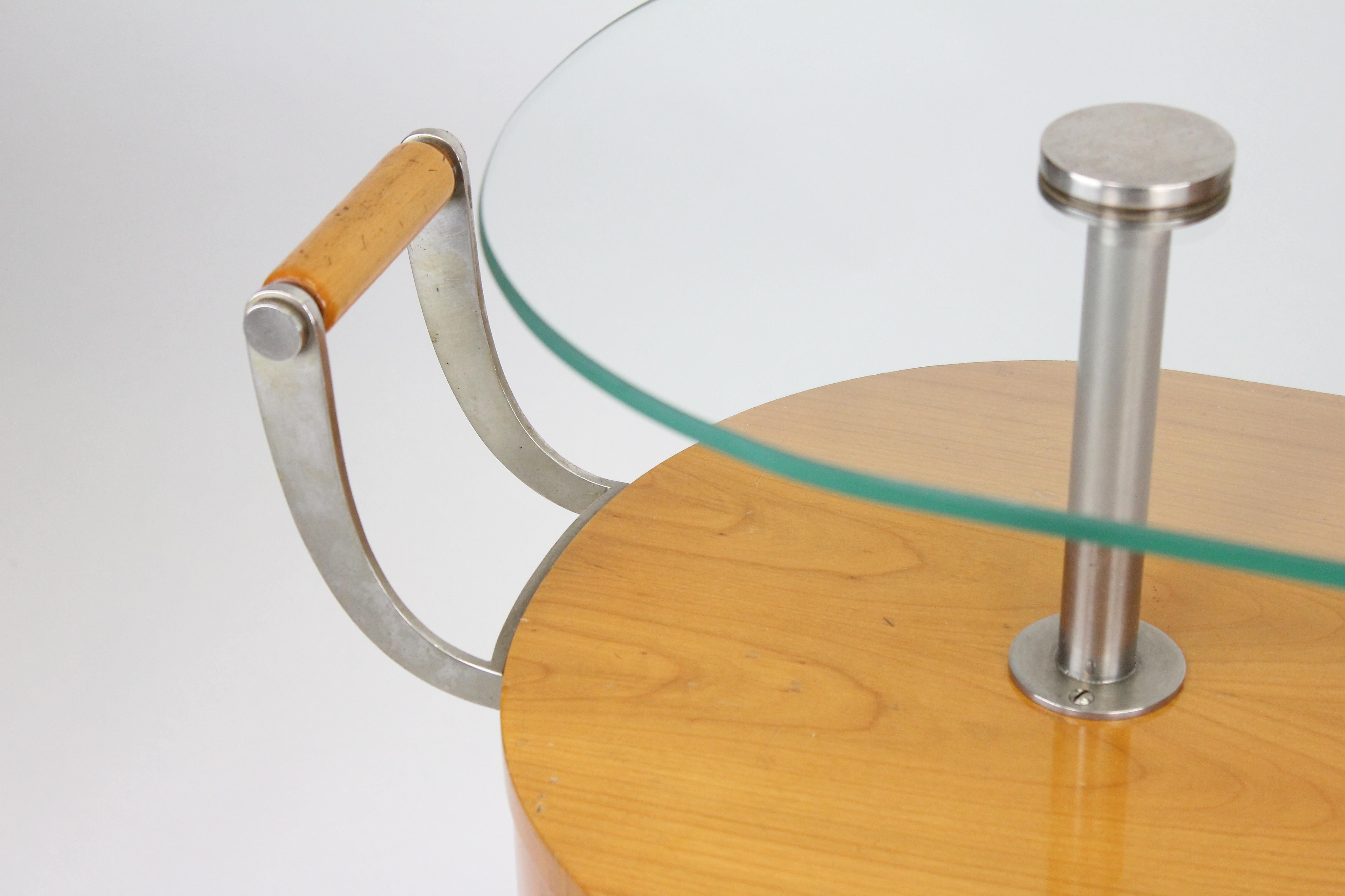 Exceptionell Bar Cart by Erik Mattsson 1939 for Mjölby Intarsia, Sweden 5