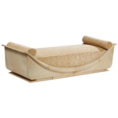 Exceptionnal and Unique Parmchment Daybed by André Arbus