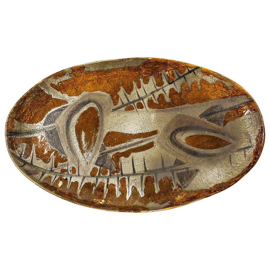 Exceptionnal Ceramic Dish by Atelier Madoura, ‘Style of Picasso’, circa 1960