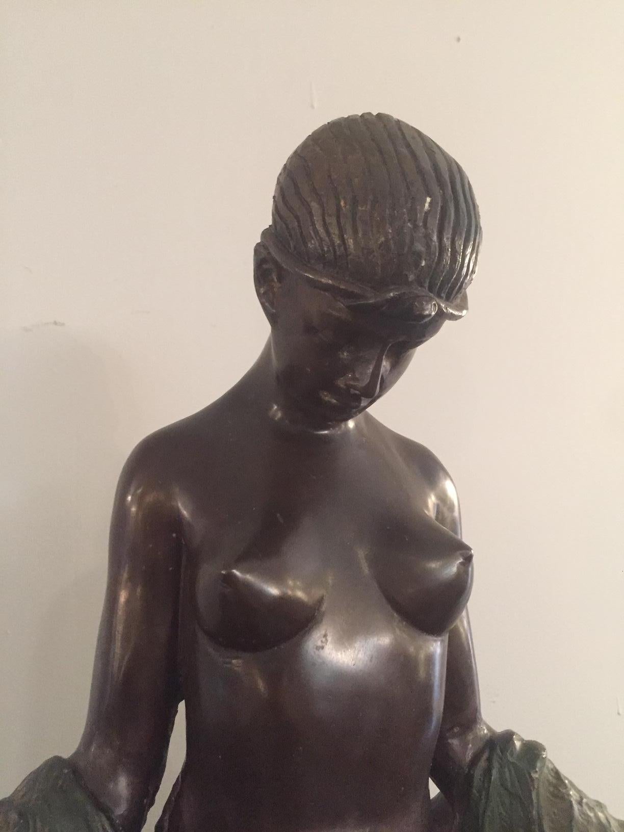 Exceptional French Art deco J.E Descomps Bronz, 1925 1