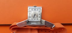 Exceptionnal Tavannes for Hermès Vintage Belt Buckle Golf Watch in Silver RARE