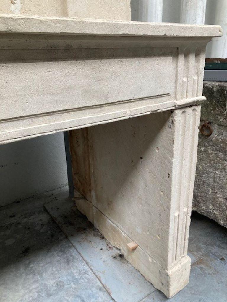 Other Exceptionnally large Trumeau Limestone Fireplace Mantel For Sale