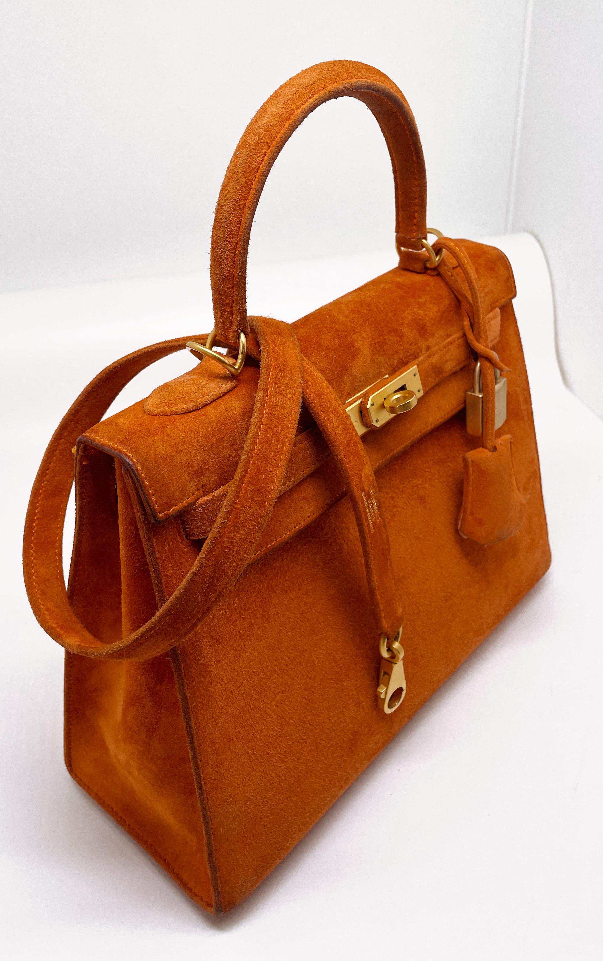 Exceptionnel sac à main Hermes Kelly 25 cm en veau Doblis  In Good Condition For Sale In CANNES, FR