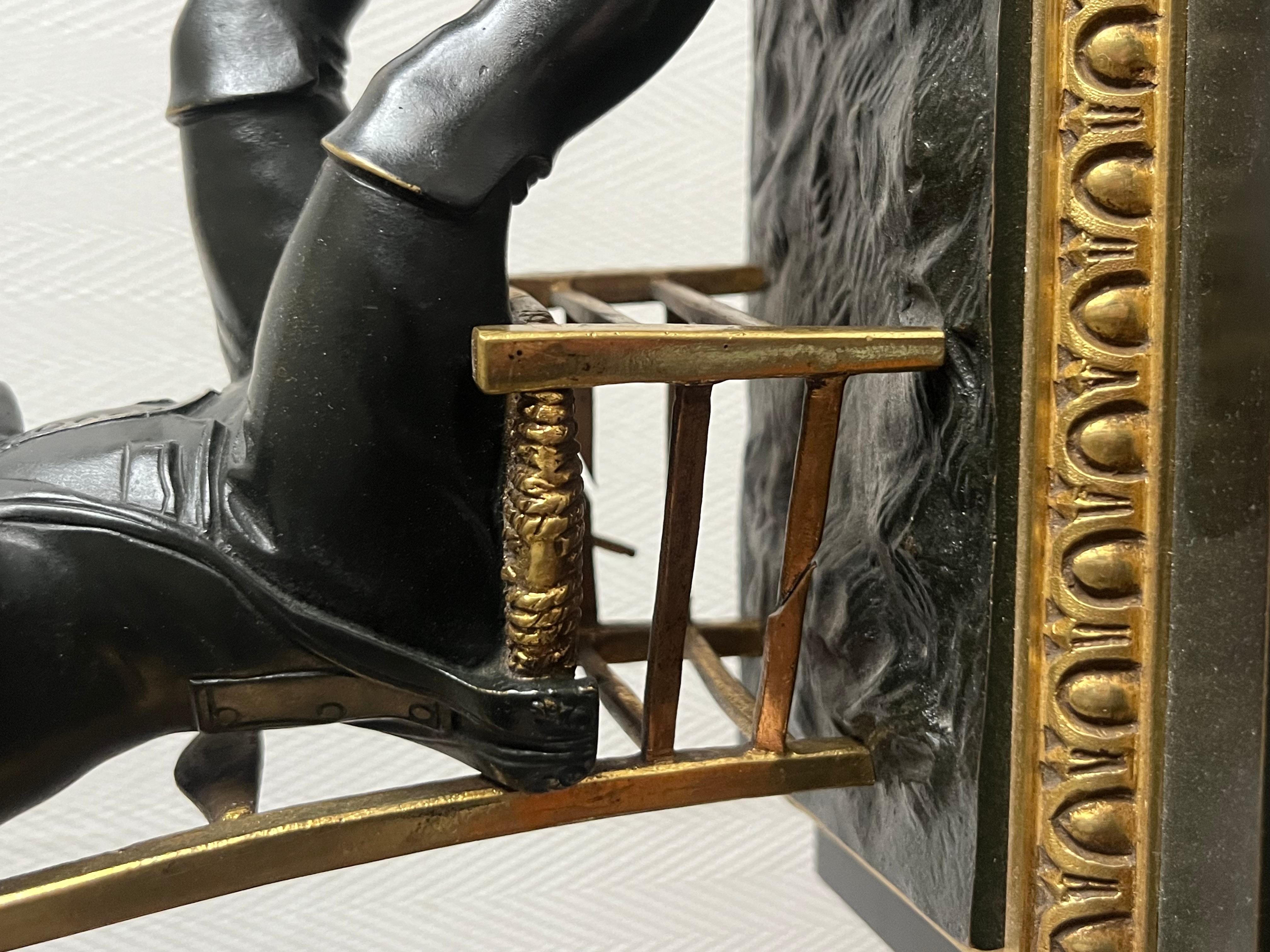 Late 19th Century Exceptionnelle pendule de cheminée Napoléon 