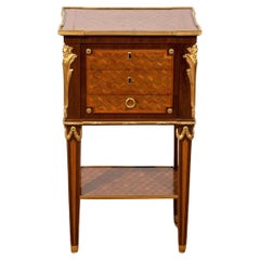Antique Exceptionnelle table chiffonnière d'époque Louis XVI