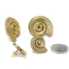 exchange of earrings - from small to large