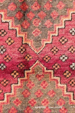 Exciting Artistic Vintage Purple Gray Ivory Khotan Rug from Silk Road Rug Inc