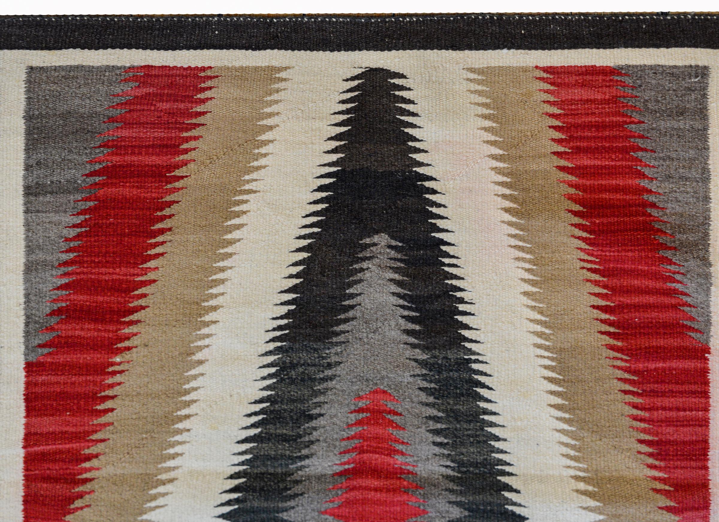 Exciting Early 20th Century Navajo Rug 1