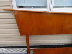 Exciting Nakashima Style Walnut King-Size Headboard Mid-Century Modern