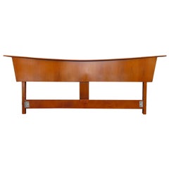 Exciting Nakashima Style Walnut King-Size Headboard Mid-Century Modern