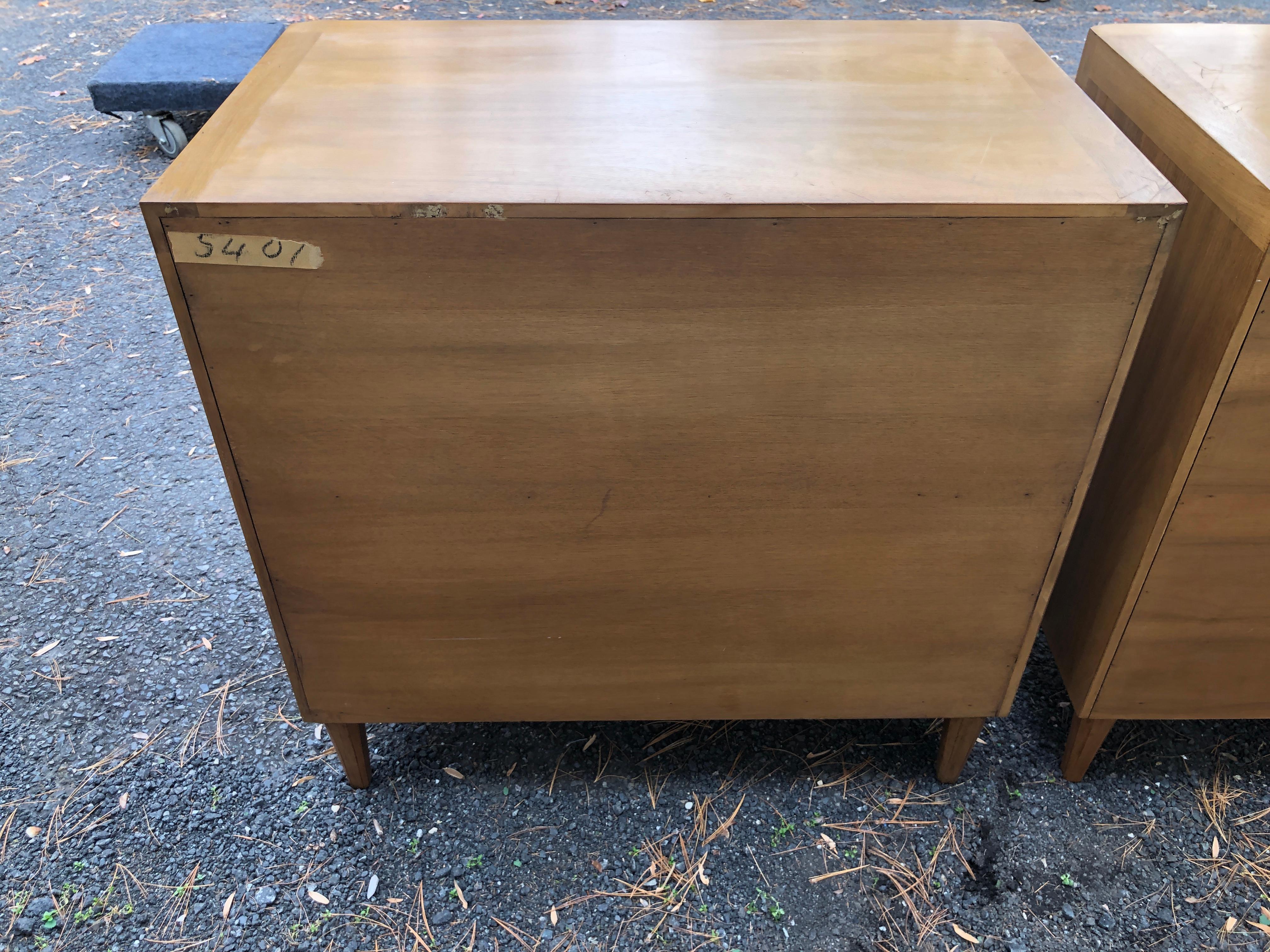 Exciting Pair John Stuart CasaLuda Collection Bachelors Chest Mid-Century Modern For Sale 5