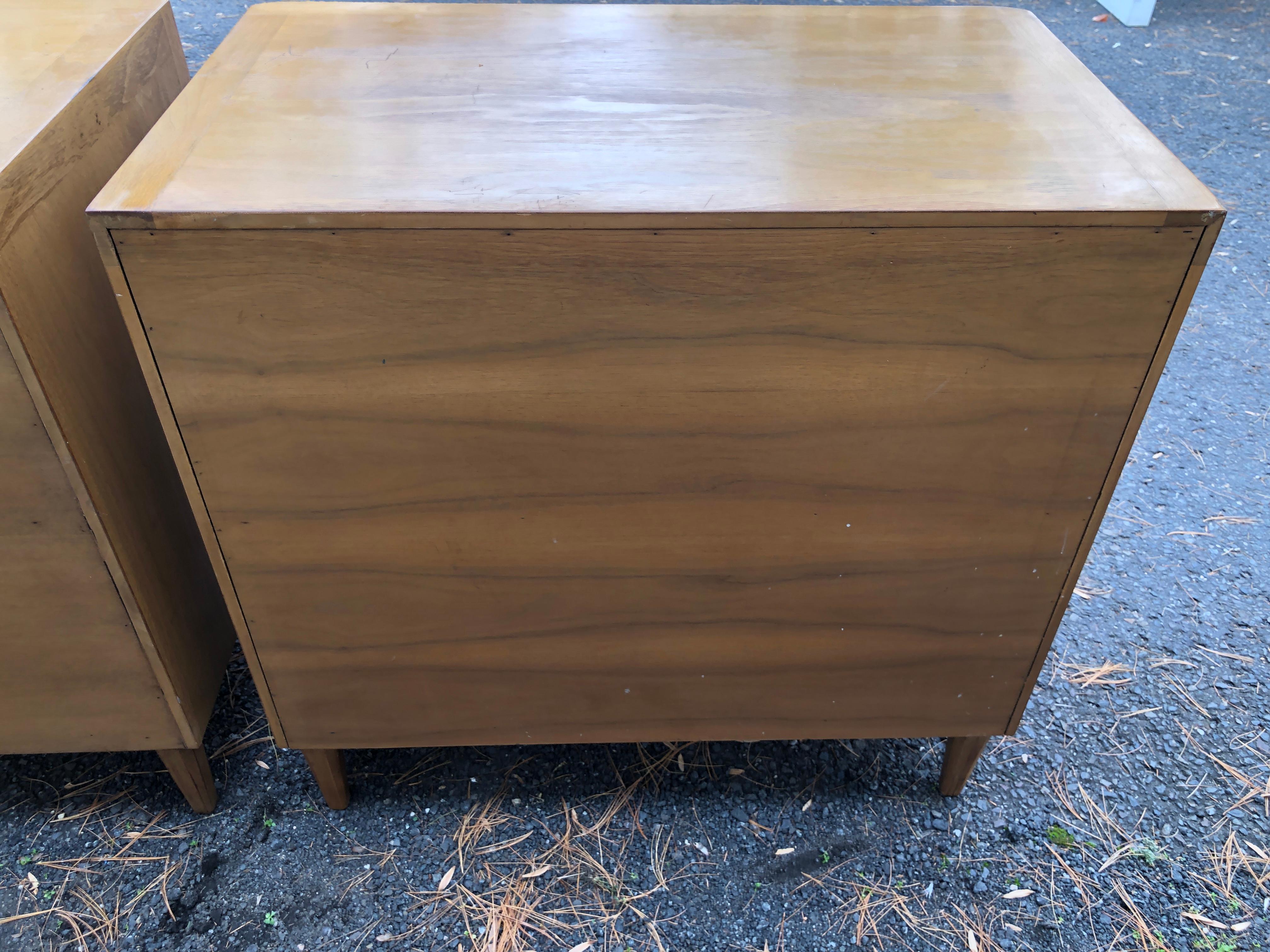 Exciting Pair John Stuart CasaLuda Collection Bachelors Chest Mid-Century Modern For Sale 6