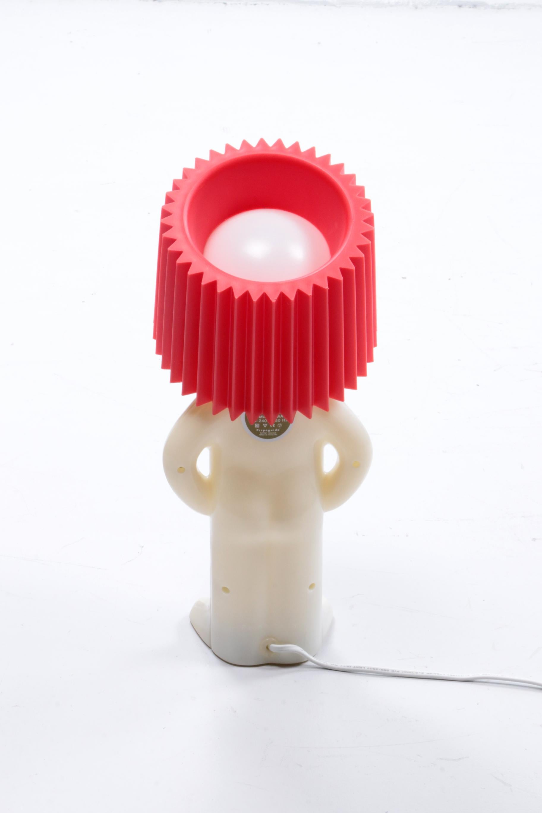 Plastic Exciting Table Lamp by Mister Pee with Switch, 1970 Denmark