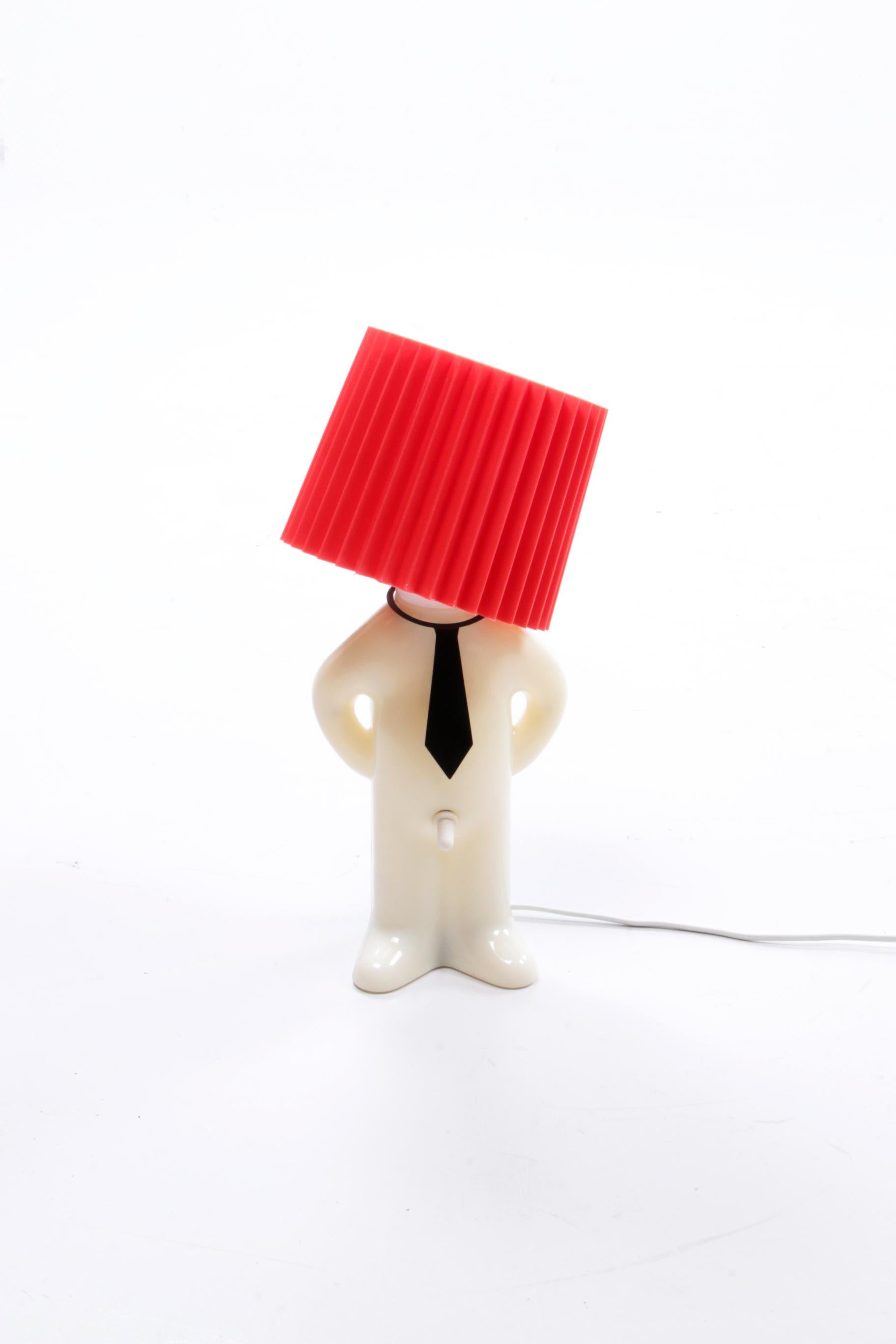 Exciting table lamp by Mister Pee with switch, 1970 Denmark

How nice is this you can turn this boy on and off in a funny way.

The hood is loose on it so that he does not have to be ashamed.

Super nice night light and a nice gift idea, we