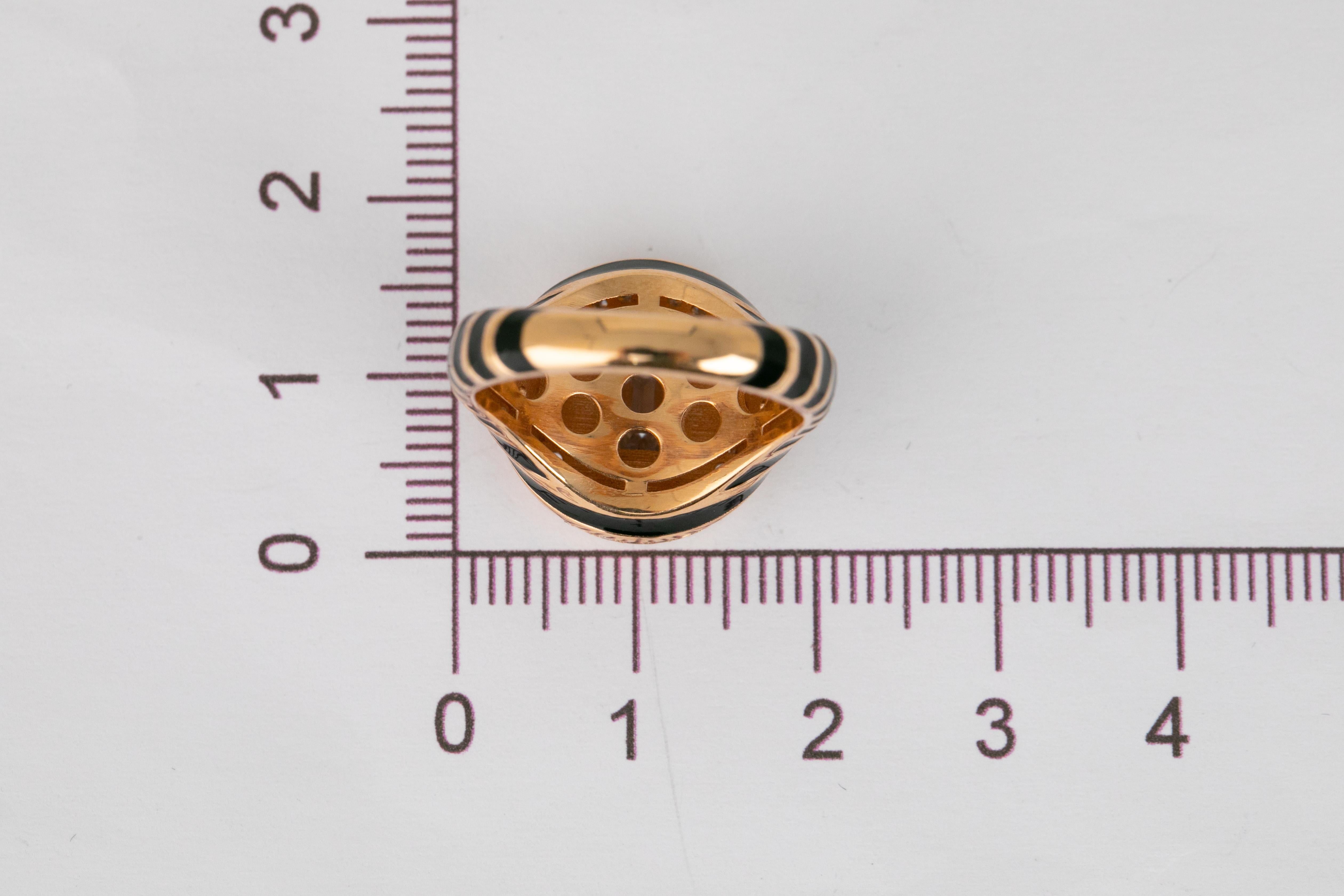 Exclusive 925 Sterling Silver Enamel Ring: Handmade Jewelry with a Distinctive D For Sale 4
