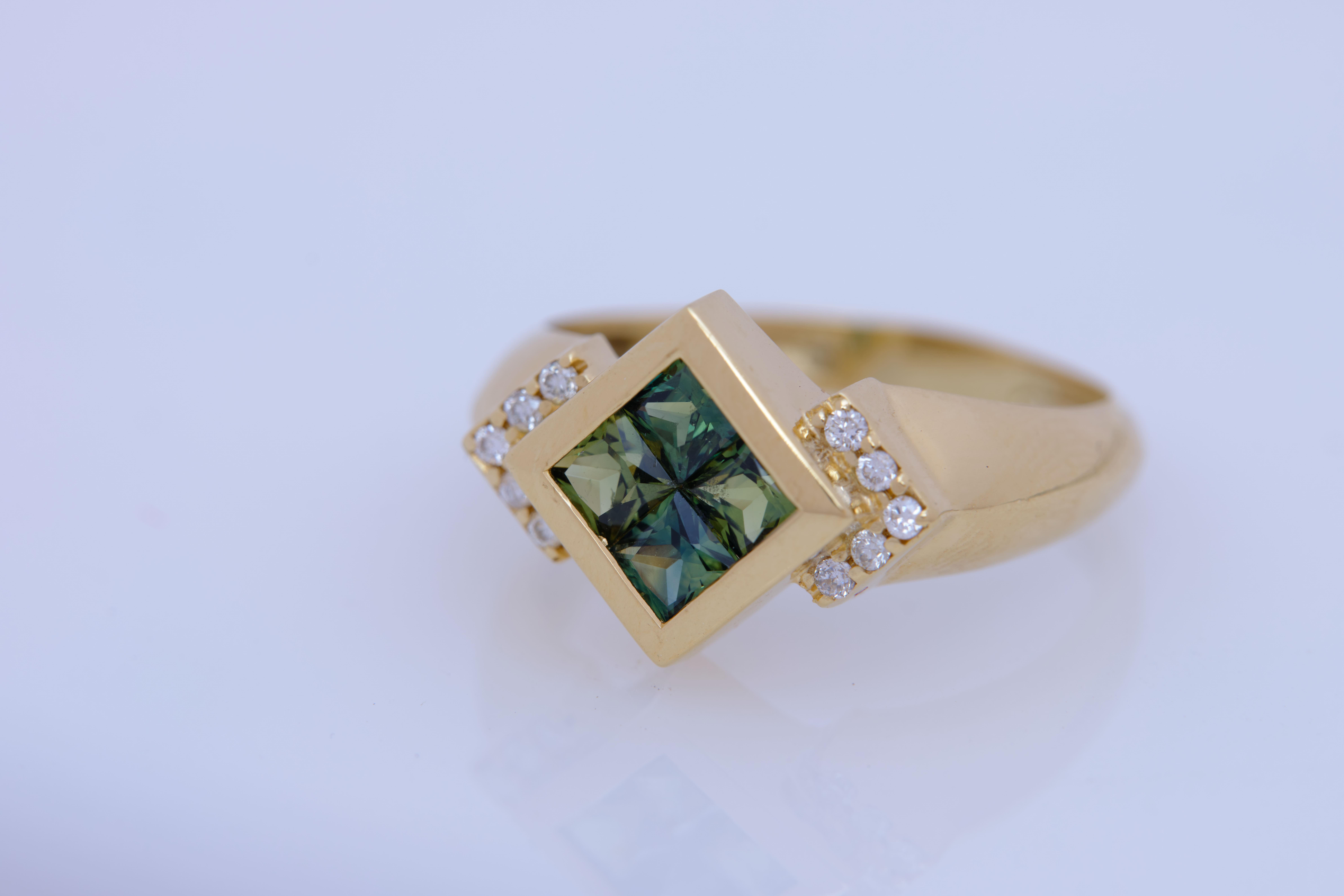green sapphire engagement ring meaning