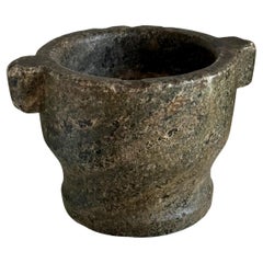 Exclusive 18th C Green Italian Marble Mortar