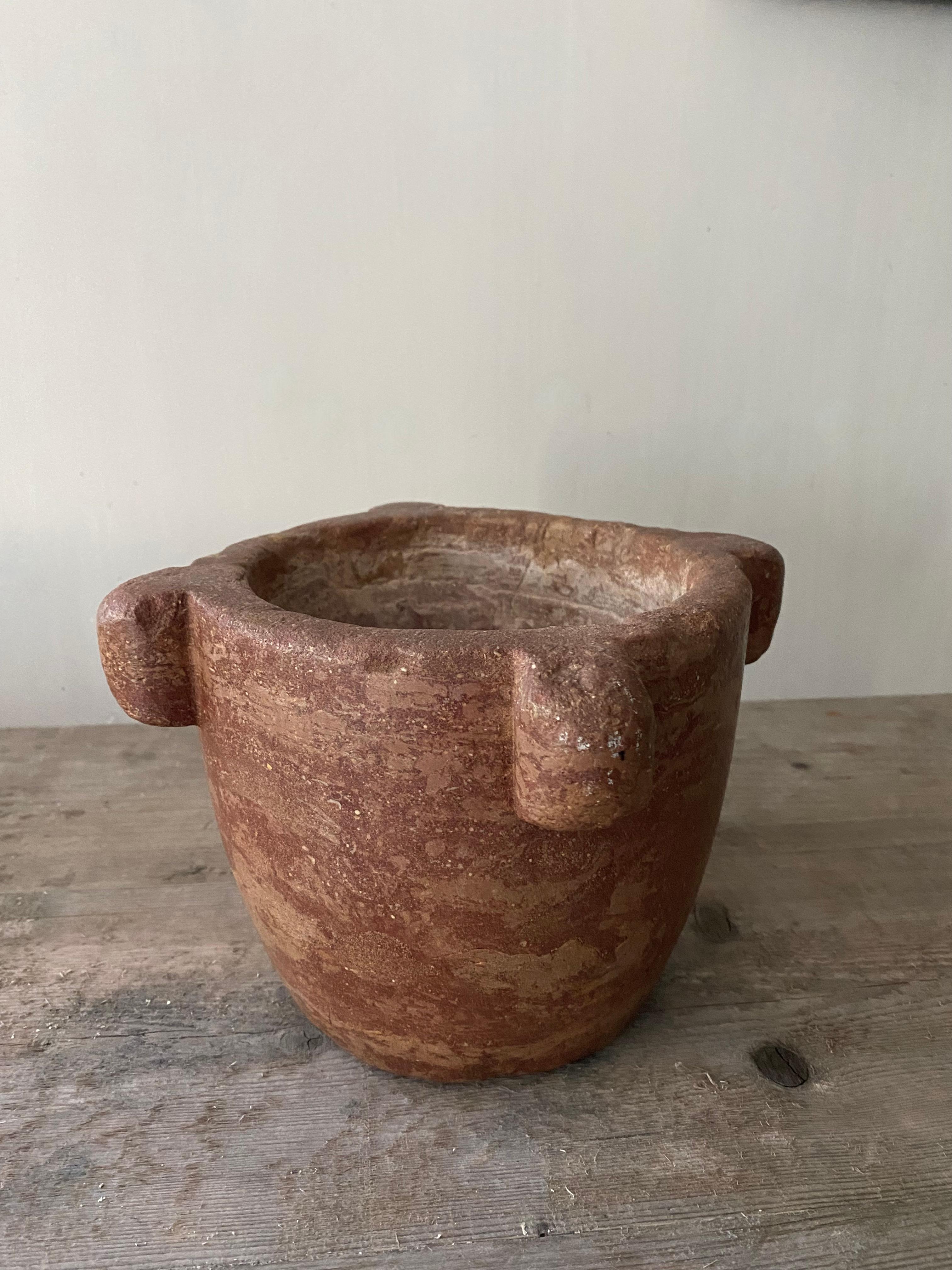 Country Exclusive 18th Century Spanish Marble Mortar For Sale