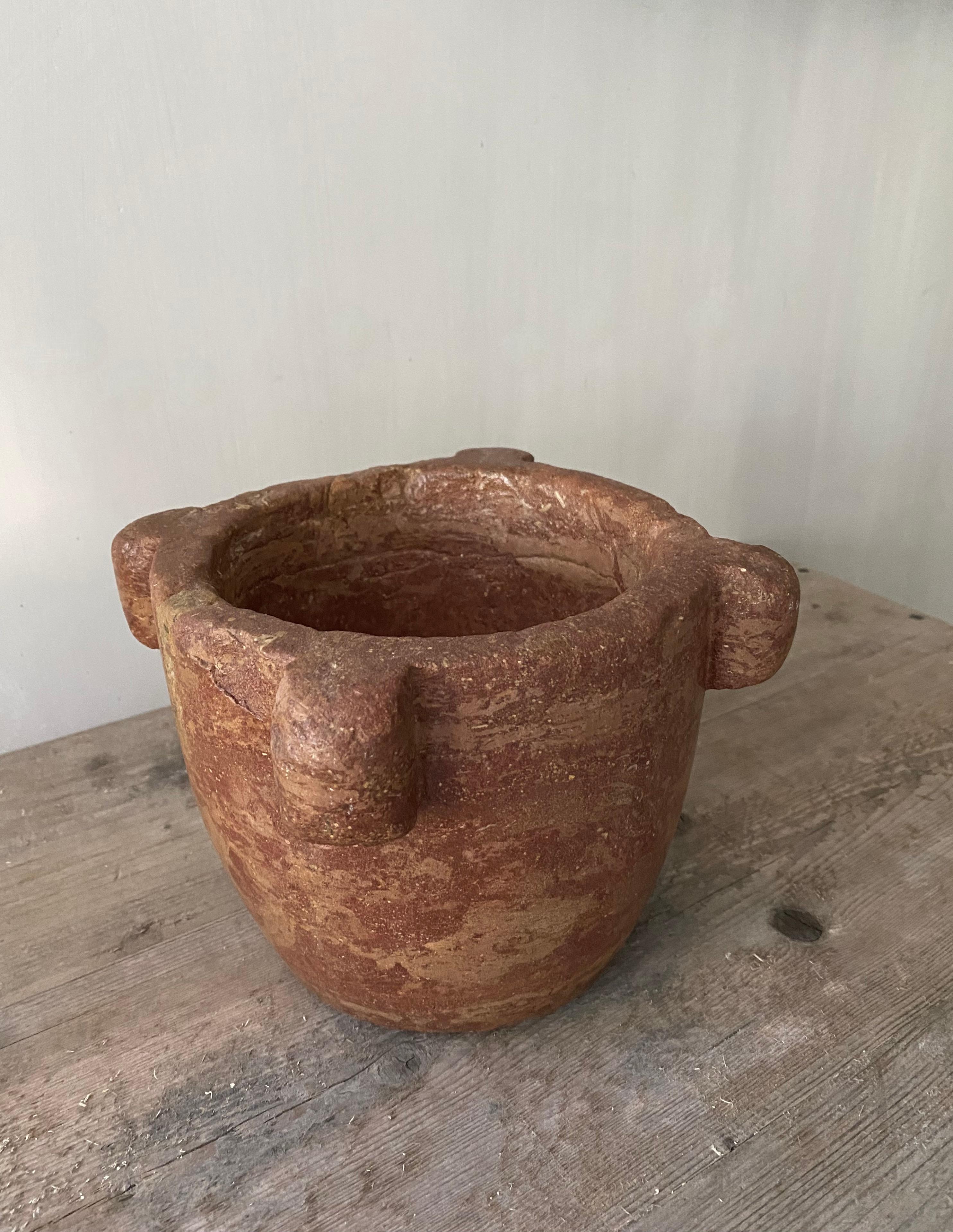 18th Century and Earlier Exclusive 18th Century Spanish Marble Mortar For Sale