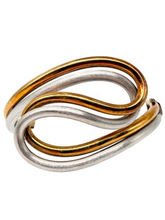 Exclusive 1970s Bracelet by Kollmar & Jourdan Pforzheim – 14K White & Yellow Gol
