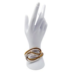 Bracelet exclusif des années 1970 par Kollmar & Jourdan Pforzheim - 14K White & Yellow Gol