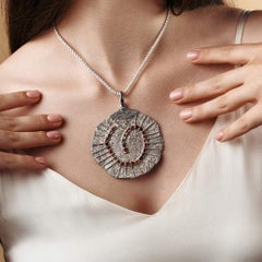 Exclusive 925 Sterling Silver Diia Mixed Sapphire Pendant by German Kabirski