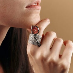 Exclusive 925 Sterling Silver Sarie Pink Tourmaline Ring by German Kabirski