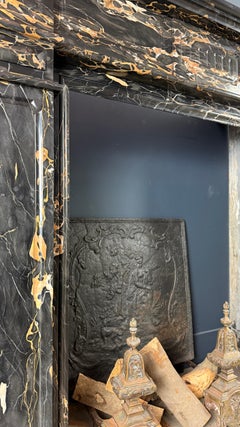 Exclusive Antique Mantelpiece in Portoro Marble
