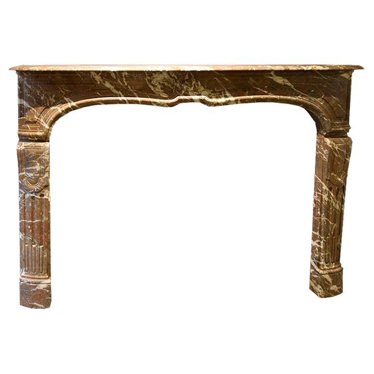Exclusive antique marble fireplace mantel 18th Century For Sale