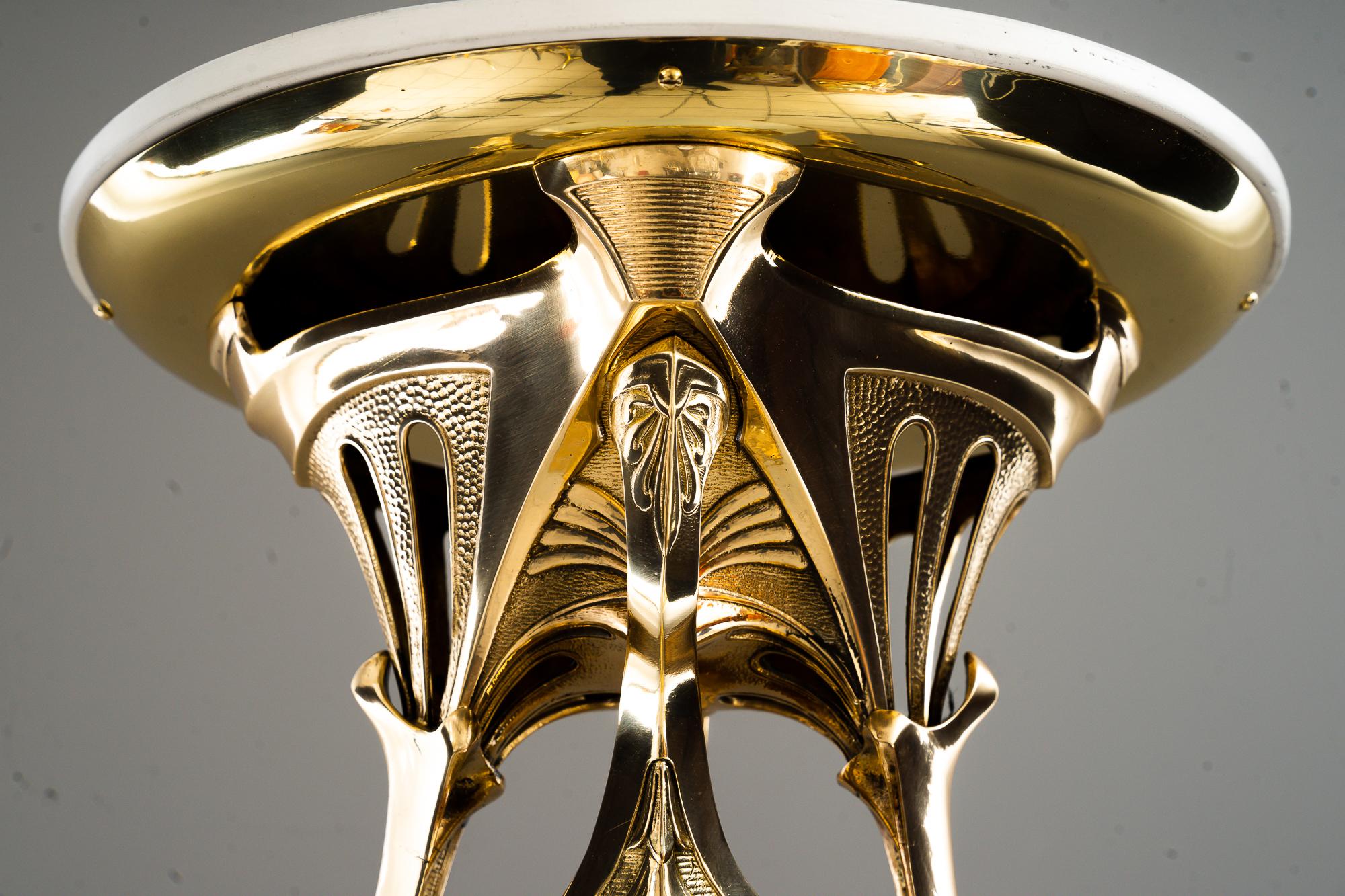 Exclusive Art Deco Ceiling Lamp, Vienna, Around 1920s In Good Condition For Sale In Wien, AT