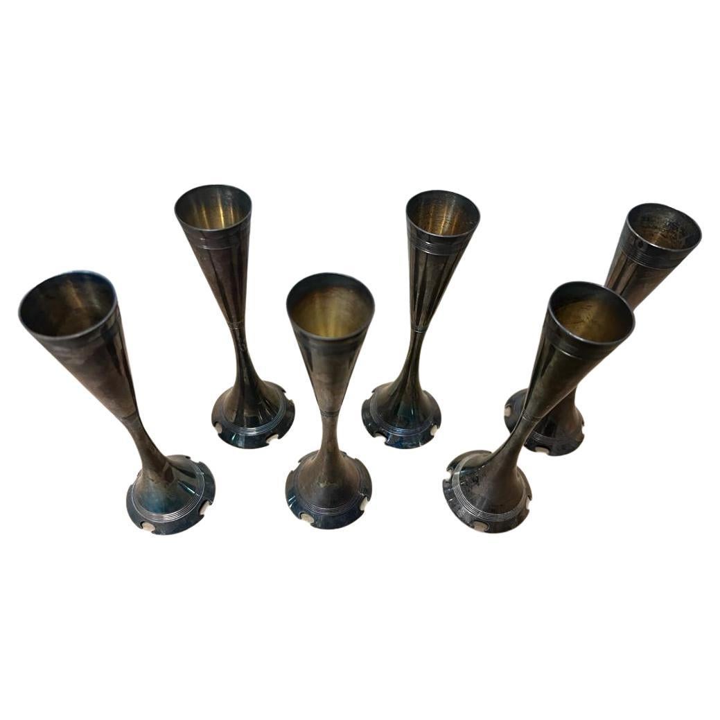 Early 20th Century Exclusive Art Nouveau schnapps set, Berndorf, Austria, Philipp Häusler For Sale