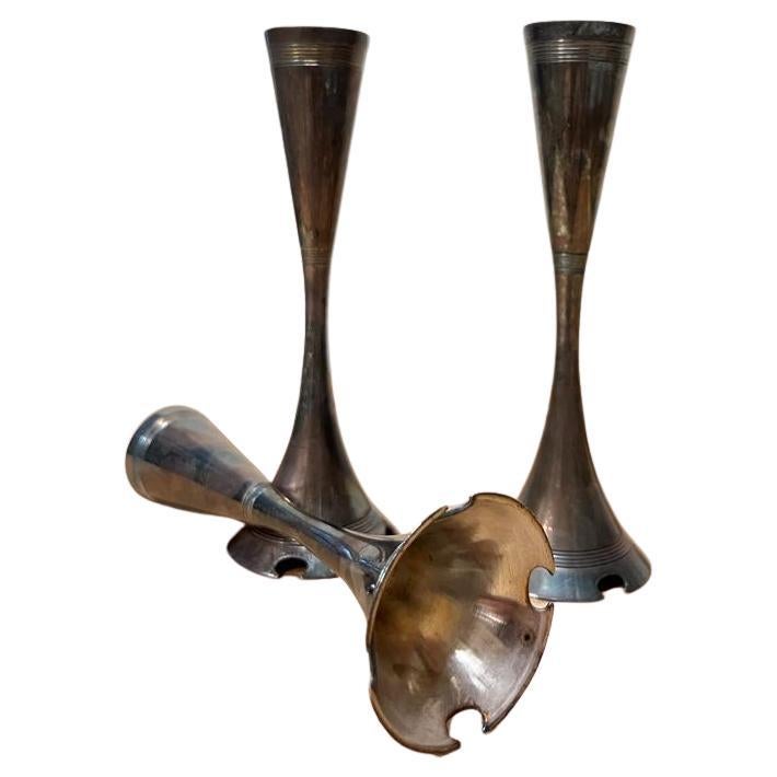 Silver Plate Exclusive Art Nouveau schnapps set, Berndorf, Austria, Philipp Häusler For Sale