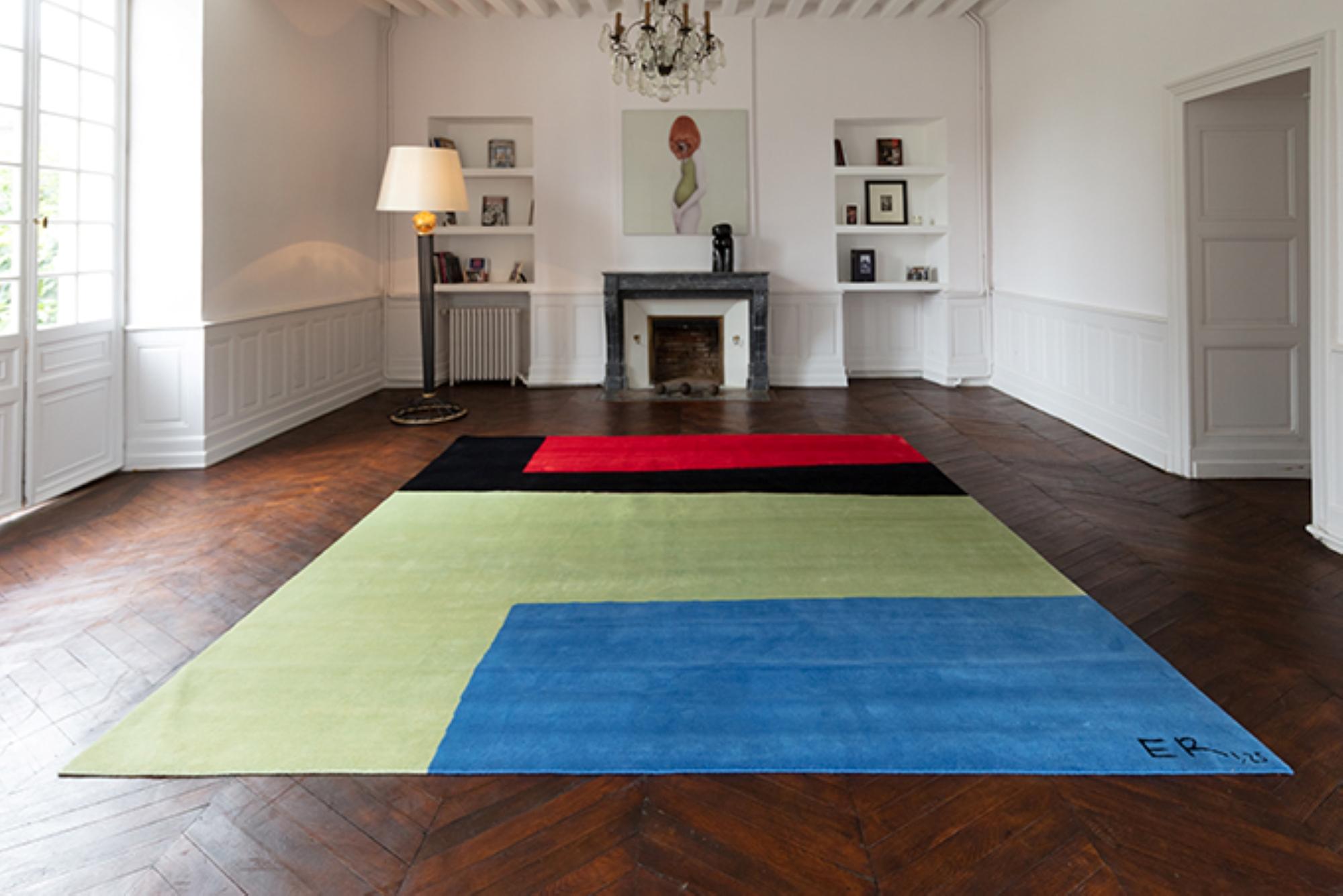 Égyptien Ellen Richman Design n° 1 - Tapis artistique en laine française en vente