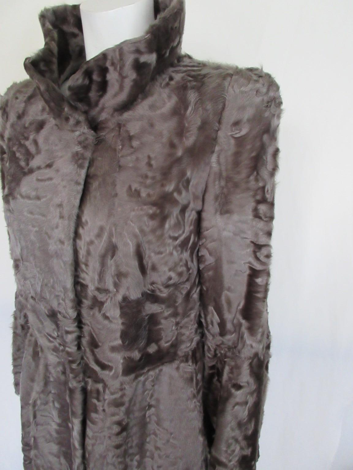 Exclusive Broadtail Fur Coat For Sale 5