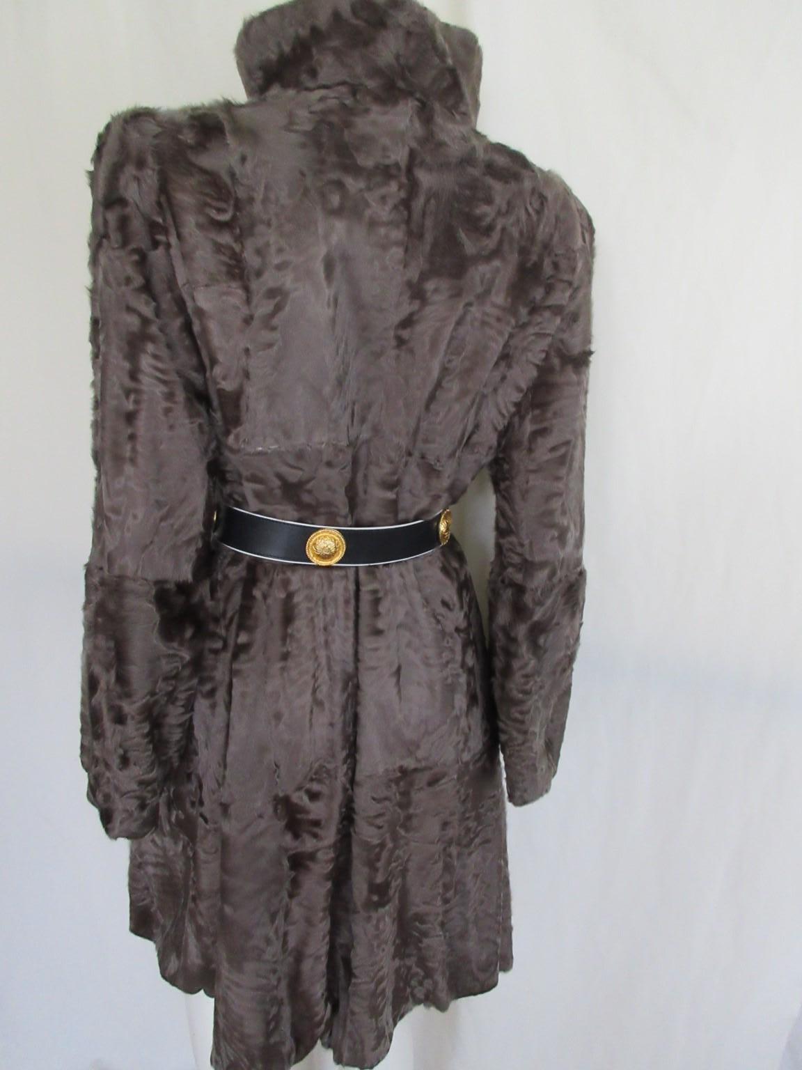 Exclusive Broadtail Fur Coat For Sale 6