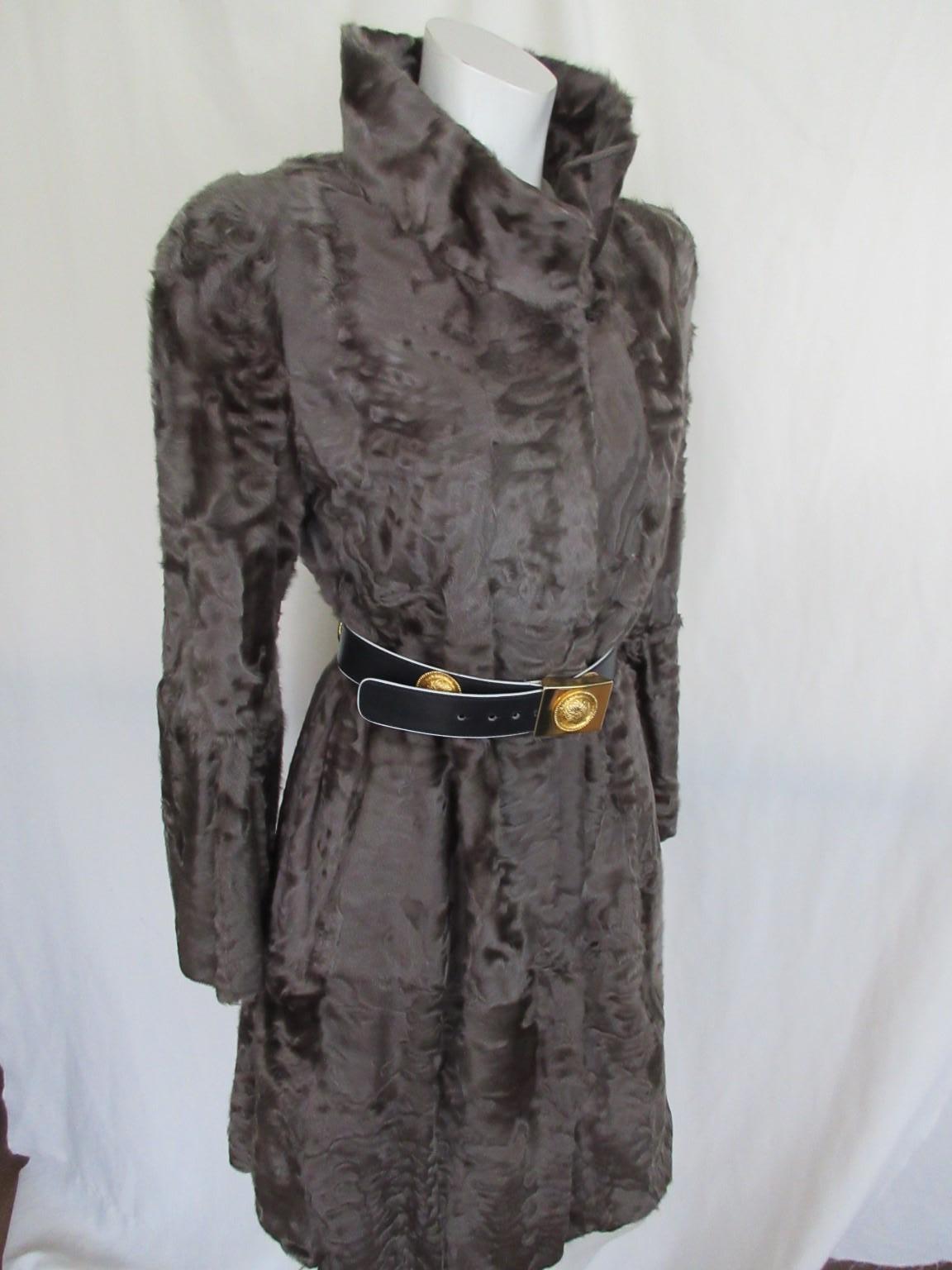Exclusive Broadtail Fur Coat For Sale 7