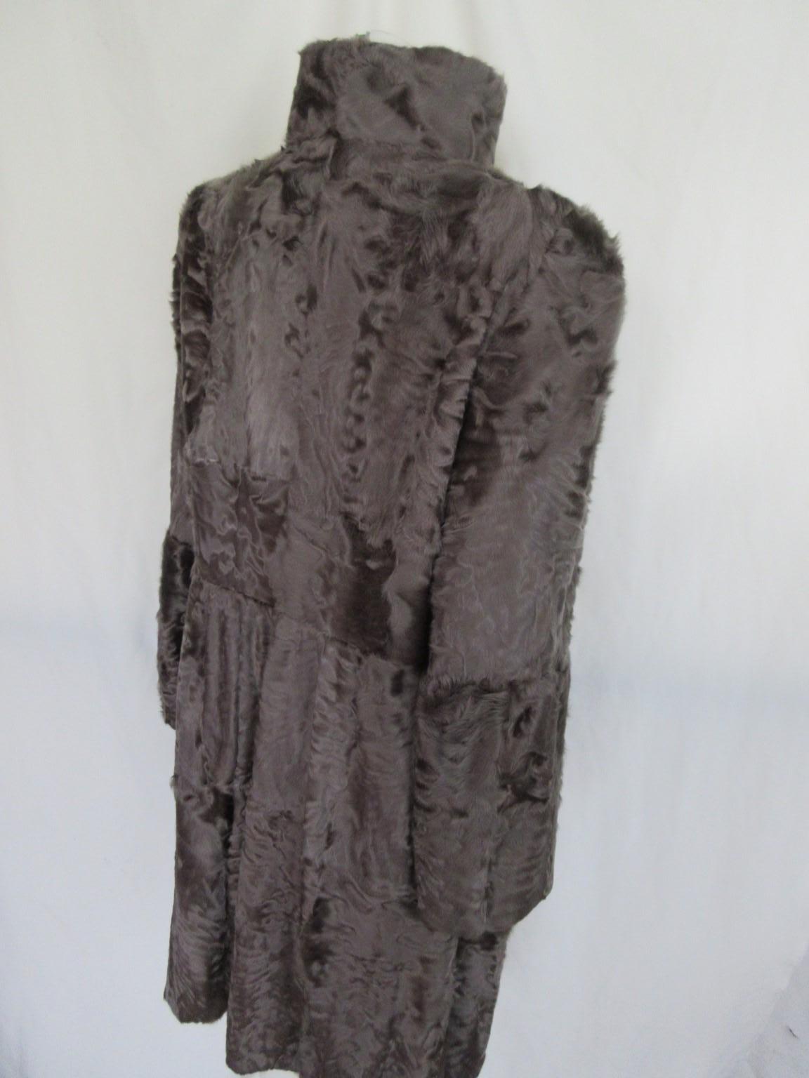 Women's or Men's Exclusive Broadtail Fur Coat For Sale